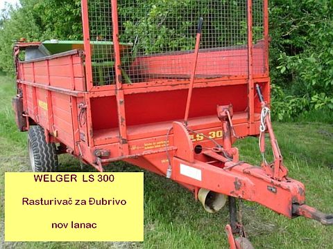 Prikolica za stajnjak, rasturivač, Welger LS300