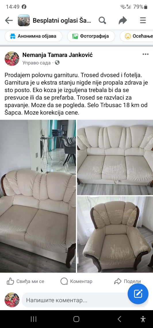 Trosed, dvosed, fotelja