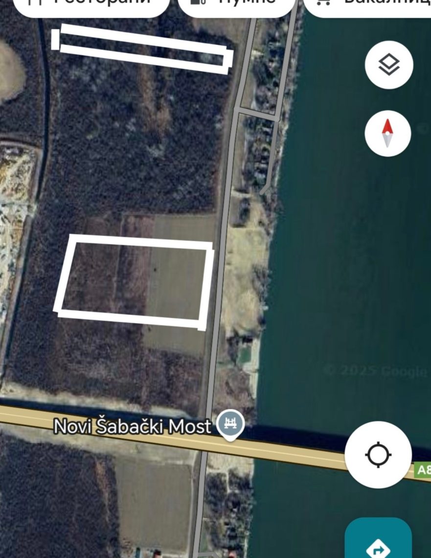 Plac 2.7ha i šuma 0.35ha na Savi, Šabac