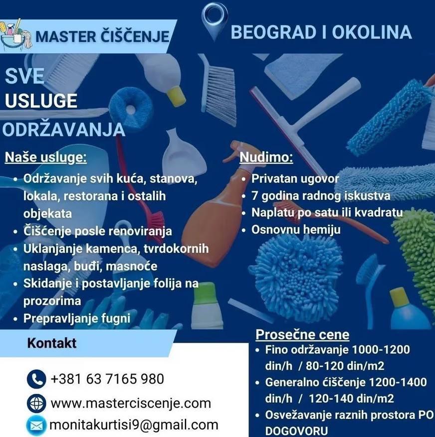 Čišćenje stanova Beograd