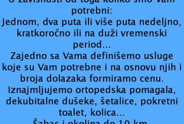 Kućna nega Šabac i okolina