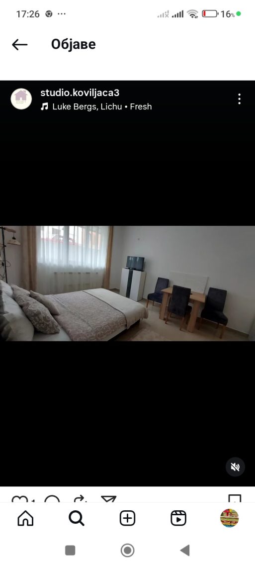 Garsonjera u Banji Koviljaci na izdavanje