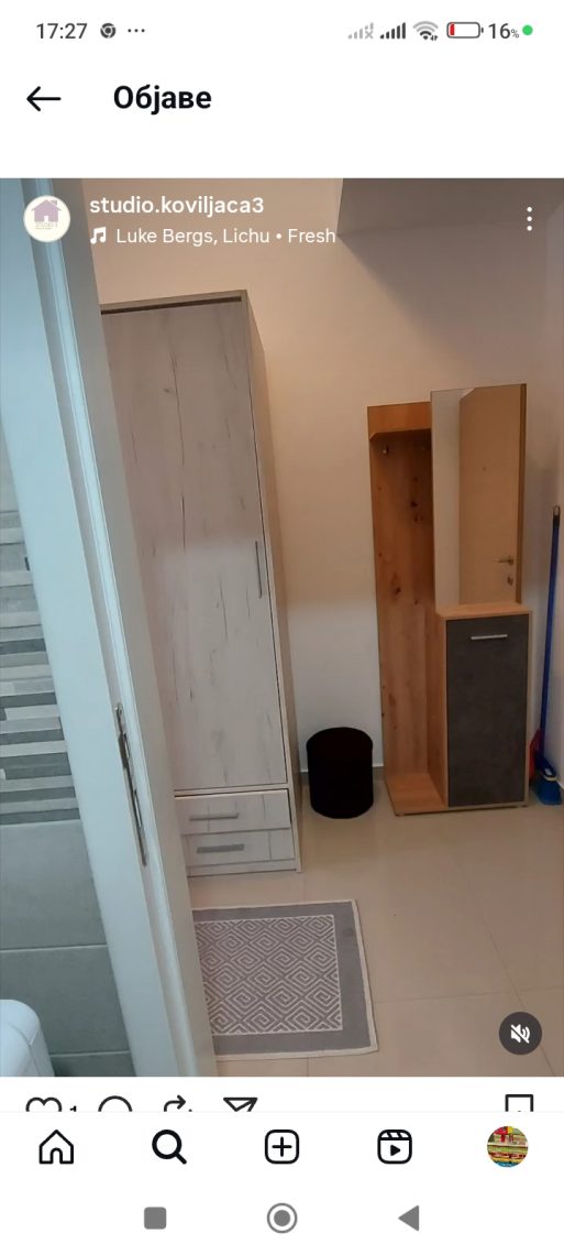 Garsonjera u Banji Koviljaci na izdavanje