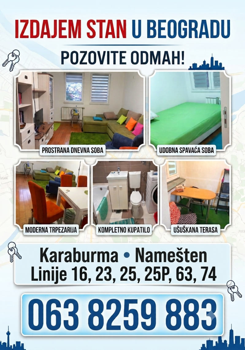 Stan na Karaburmi u Beogradu